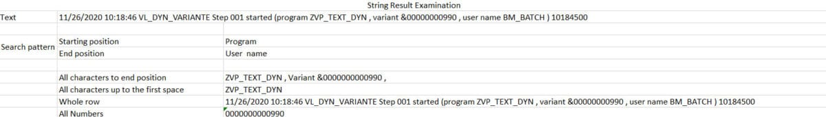Screenshot Text Examination Example